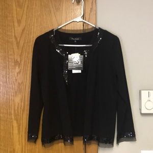 NWT Black sequin cardigan
